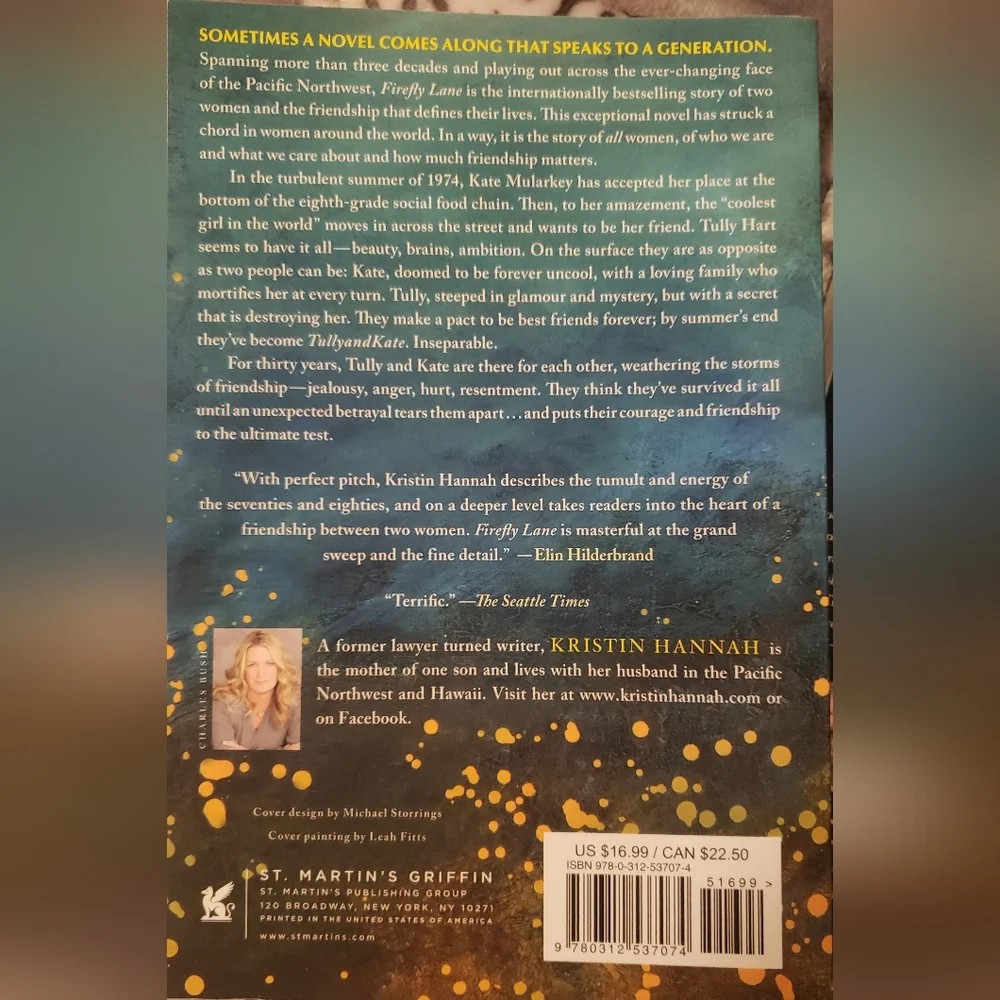 Kristin Hannah Book Set - Firefly Lane & Fly Away - Picture 2 of 4